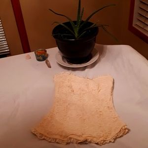 Le Chateau Lace Tube Top,Size XS